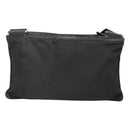PRADA Shoulder Bag Nylon Black Silver Auth 124420-2