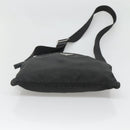 PRADA Shoulder Bag Nylon Black Silver Auth 124420-5