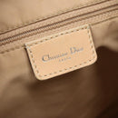 Christian Dior Trotter Canvas Shoulder Bag Beige Gold Auth 124421-18