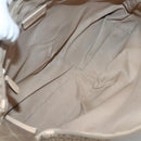 Christian Dior Trotter Canvas Shoulder Bag Beige Gold Auth 124421-10