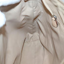 Christian Dior Trotter Canvas Shoulder Bag Beige Gold Auth 124421-20