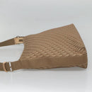 Christian Dior Trotter Canvas Shoulder Bag Beige Gold Auth 124421-4