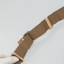 Christian Dior Trotter Canvas Shoulder Bag Beige Gold Auth 124421-14