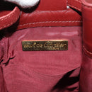CARTIER Must Line Shoulder Bag Leather Bordeaux Gold Auth 124429-14
