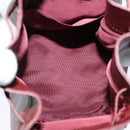 CARTIER Must Line Shoulder Bag Leather Bordeaux Gold Auth 124429-15