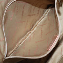 Salvatore Ferragamo Gancini Shoulder Bag Leather Silver Pink gold Auth 124430-19