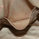 Salvatore Ferragamo Gancini Shoulder Bag Leather Silver Pink gold Auth 124430-20