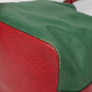 LOUIS VUITTON Epi Petit Noe Shoulder Bag Bicolor Green Red M44147 LV Auth 124434-16
