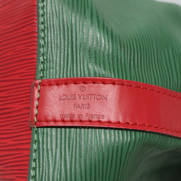LOUIS VUITTON Epi Petit Noe Shoulder Bag Bicolor Green Red M44147 LV Auth 124434