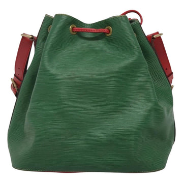 LOUIS VUITTON Epi Petit Noe Shoulder Bag Bicolor Green Red M44147 LV Auth 124434 - 0