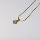 Christian Dior Necklace metal Gold Auth 124442-3