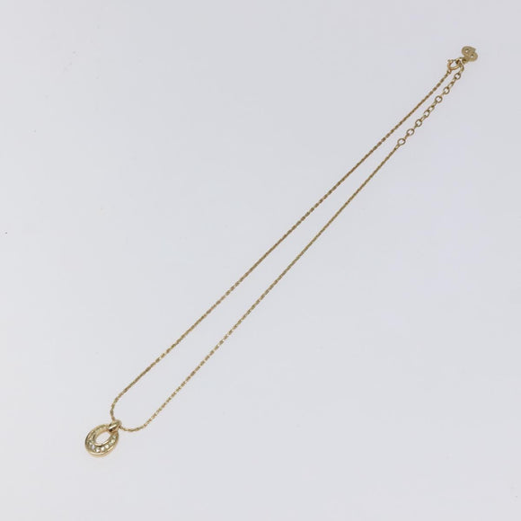 Christian Dior Necklace metal Gold Auth 124444