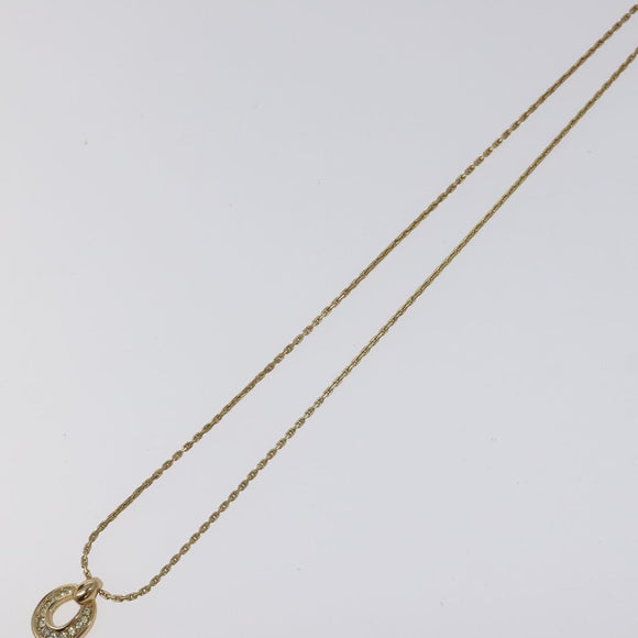 Christian Dior Necklace metal Gold Auth 124444