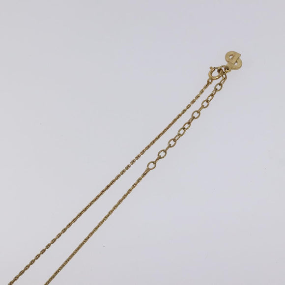 Christian Dior Necklace metal Gold Auth 124444