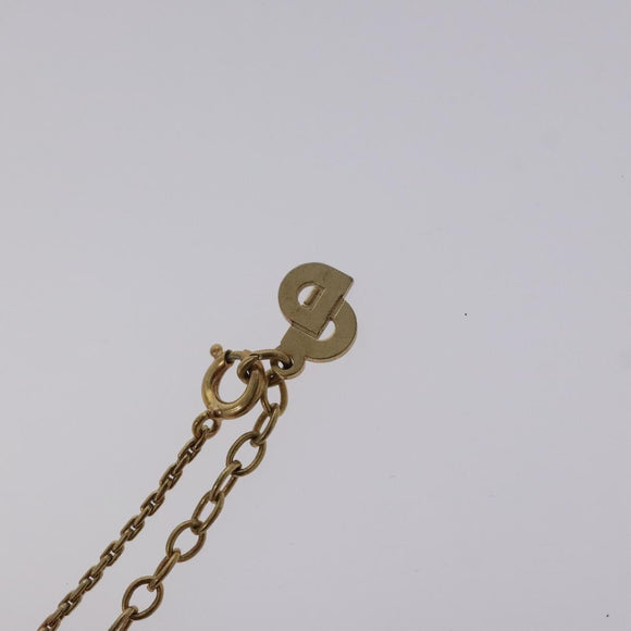 Christian Dior Necklace metal Gold Auth 124444