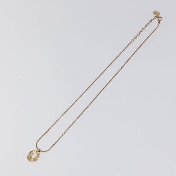 Christian Dior Necklace metal Gold Auth 124444