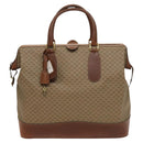 GUCCI Micro GG Supreme Boston Bag PVC Beige Gold 012 024 0467 45 Auth 124459-13