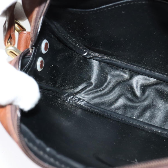 Burberrys Nova Check Shoulder Bag Canvas Beige Gold Auth 124461