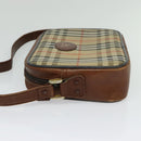 Burberrys Nova Check Shoulder Bag Canvas Beige Gold Auth 124461-3