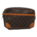 LOUIS VUITTON Monogram Compiegne 28 Clutch Bag M51845 LV Auth 124471-1