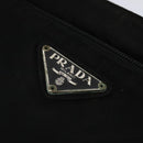 PRADA Shoulder Bag Nylon Black Silver Auth 124484-18