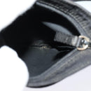 PRADA Shoulder Bag Nylon Black Silver Auth 124484-19