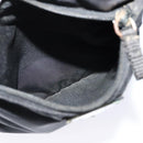PRADA Shoulder Bag Nylon Black Silver Auth 124484-11