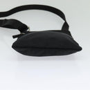 PRADA Shoulder Bag Nylon Black Silver Auth 124484-5