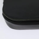 Burberrys Shoulder Bag Leather Black Gold Auth 124499-15