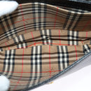 Burberrys Shoulder Bag Leather Black Gold Auth 124499-11