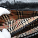 Burberrys Shoulder Bag Leather Black Gold Auth 124499-12