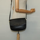 Burberrys Shoulder Bag Leather Black Gold Auth 124499-20