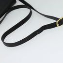 Burberrys Shoulder Bag Leather Black Gold Auth 124499-7