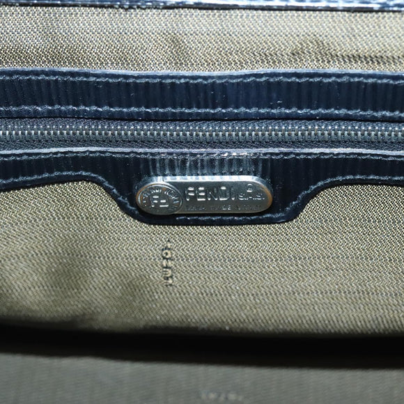 FENDI Shoulder Bag Leather Black Auth 124503