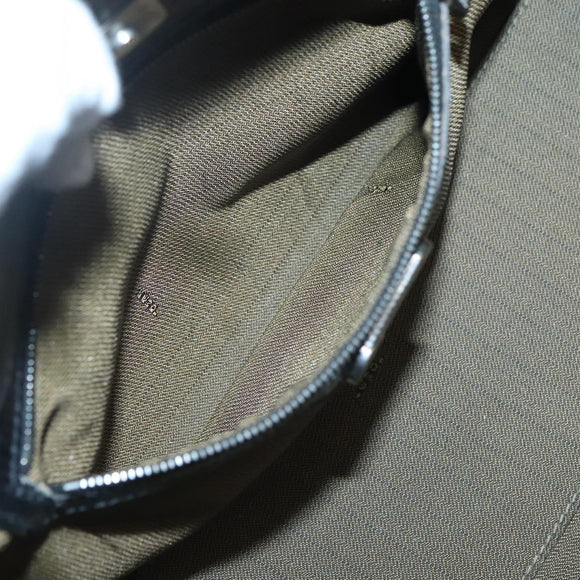 FENDI Shoulder Bag Leather Black Auth 124503