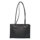 FENDI Shoulder Bag Leather Black Auth 124503-2