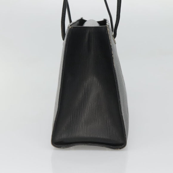 FENDI Shoulder Bag Leather Black Auth 124503