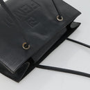 FENDI Shoulder Bag Leather Black Auth 124503-6