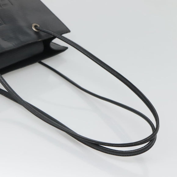 FENDI Shoulder Bag Leather Black Auth 124503