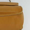 CELINE Hand Bag Leather 2way Yellow Auth 124515-15