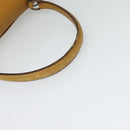 CELINE Hand Bag Leather 2way Yellow Auth 124515-7
