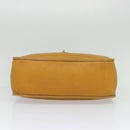 CELINE Hand Bag Leather 2way Yellow Auth 124515-5