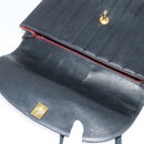 CHANEL Matelasse Mademoiselle Shoulder Bag Lamb Skin Black Gold CC Auth 124522-10