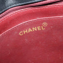 CHANEL Matelasse Mademoiselle Shoulder Bag Lamb Skin Black Gold CC Auth 124522-18