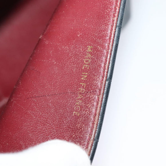 CHANEL Matelasse Mademoiselle Shoulder Bag Lamb Skin Black Gold CC Auth 124522