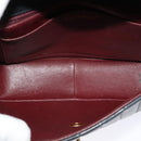 CHANEL Matelasse Mademoiselle Shoulder Bag Lamb Skin Black Gold CC Auth 124522-11