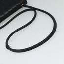 CHANEL Matelasse Mademoiselle Shoulder Bag Lamb Skin Black Gold CC Auth 124522-7