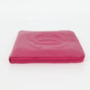 CHANEL COCO Mark Clutch Bag Caviar Skin Pink Gold CC Auth 124523V-5