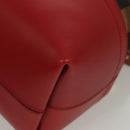 FENDI Pecan Canvas Hand Bag Brown Black Auth 124524-11