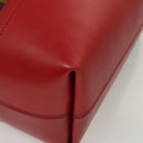 FENDI Pecan Canvas Hand Bag Brown Black Auth 124524-12